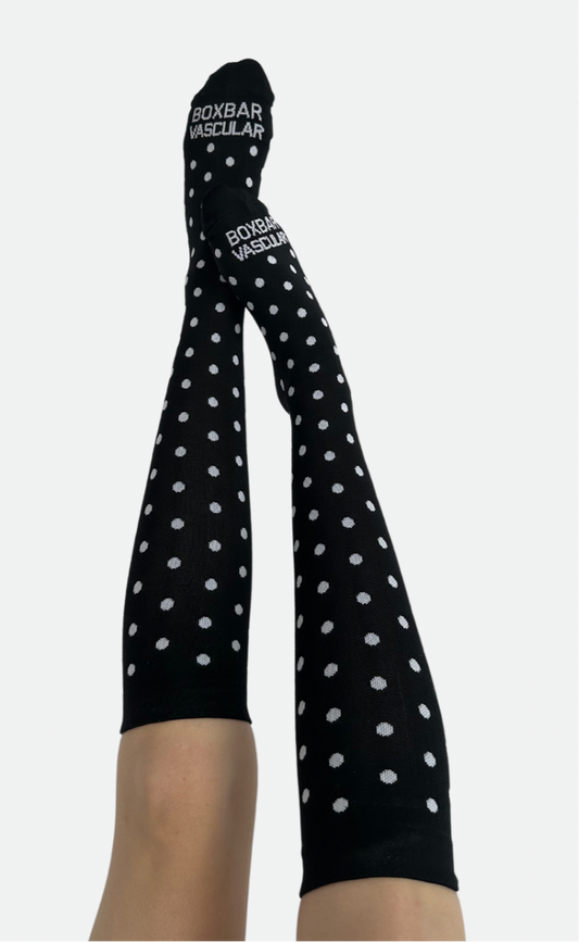 Polka Dot Compression Socks