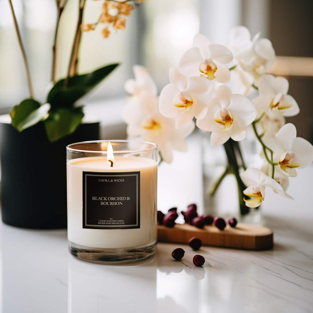 Black Orchid Bourbon Candle