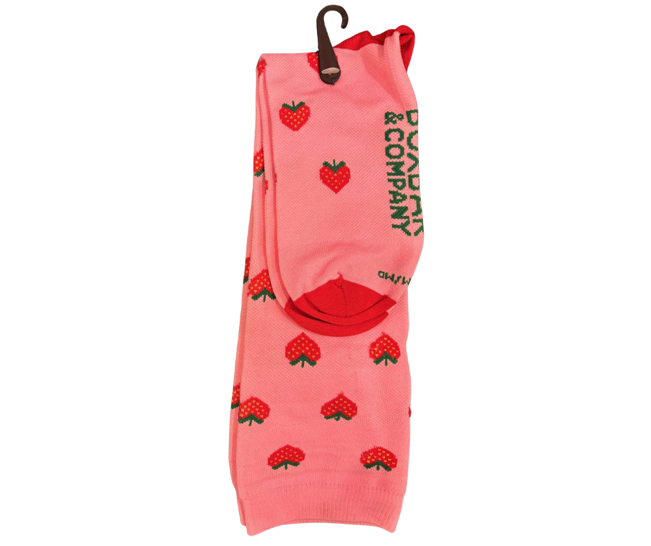 Strawberry Field Compression Socks | Comfort Calf & Standard